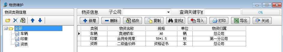 物資維護(hù)